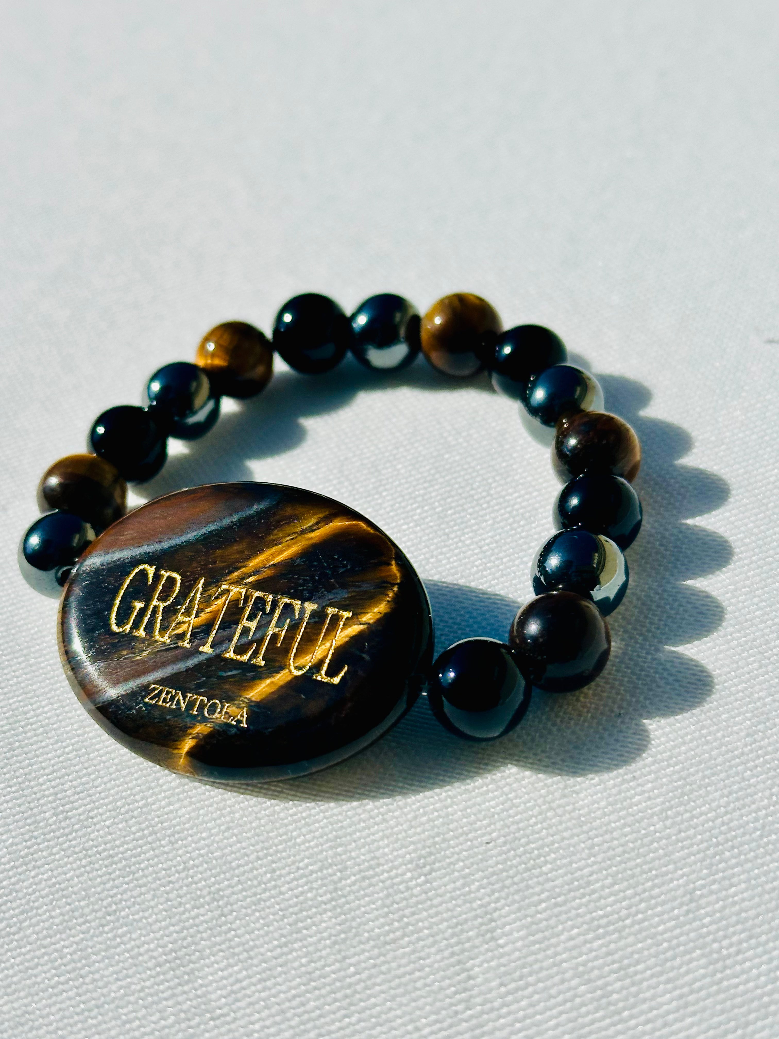 VIBE TRIBE (Tiger Eye w/ Hematite and Obsidian)