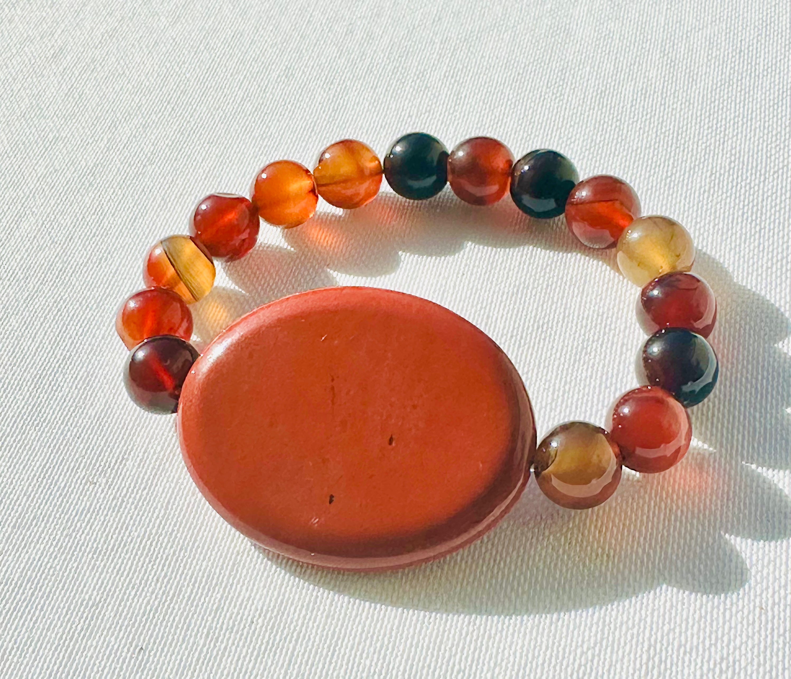 JASPER BERRY "Classic" (Red Jasper w/ Dream Agate)