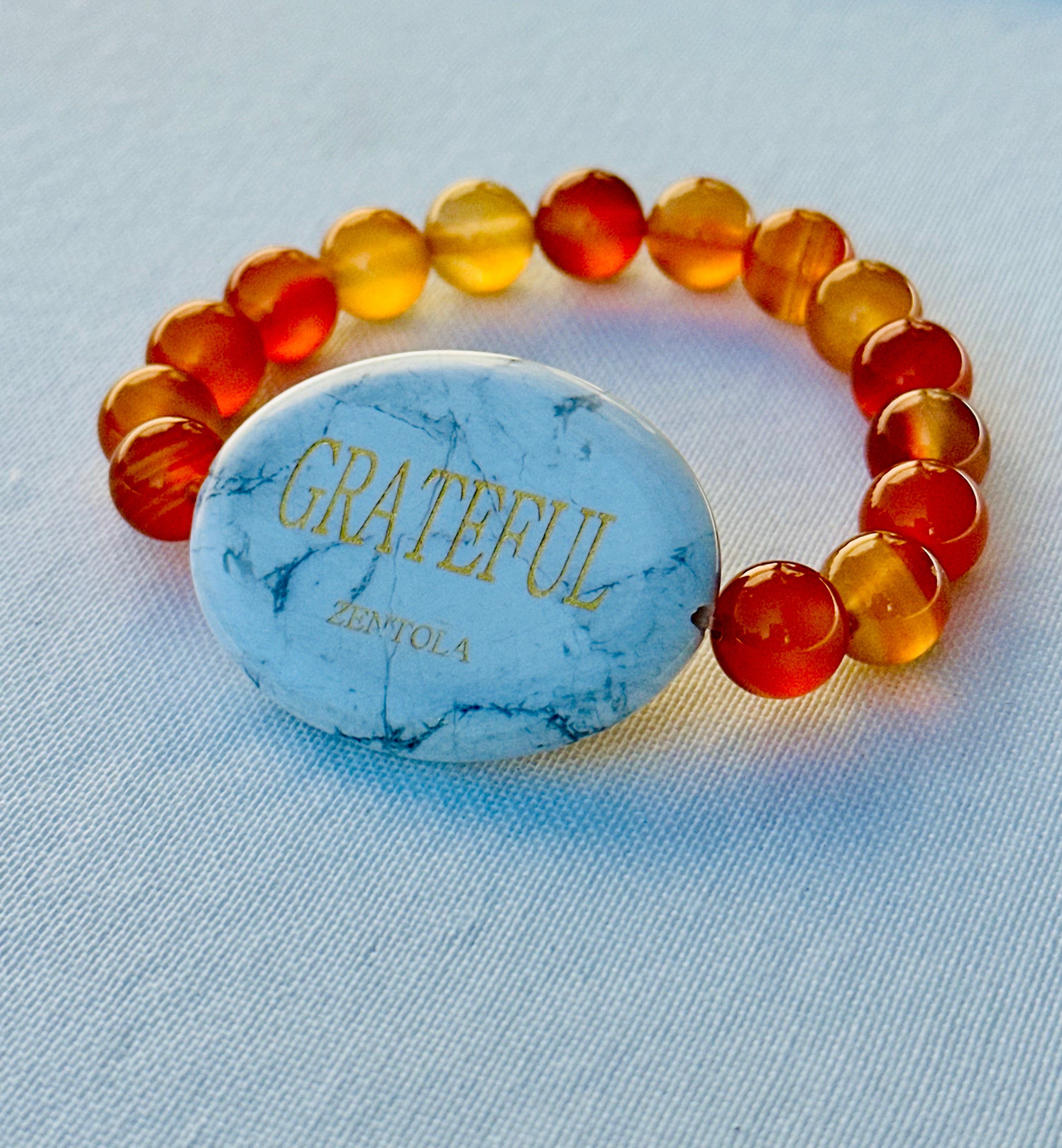 PEACH GLOW (Howlite w/ Carnelian)