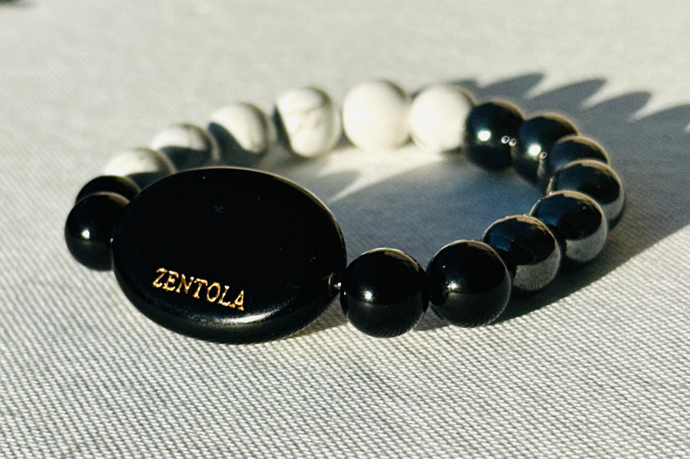 PEACE TRIBE (Black Obsidian W/ Hematite and Howlite)