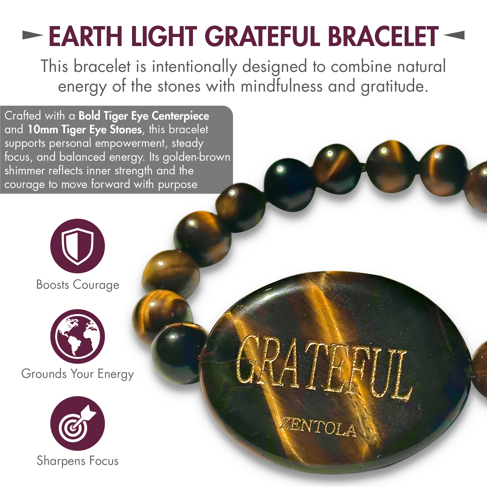 Grateful Game Bundle (w/ Earth Light Tiger Eye Bracelet)