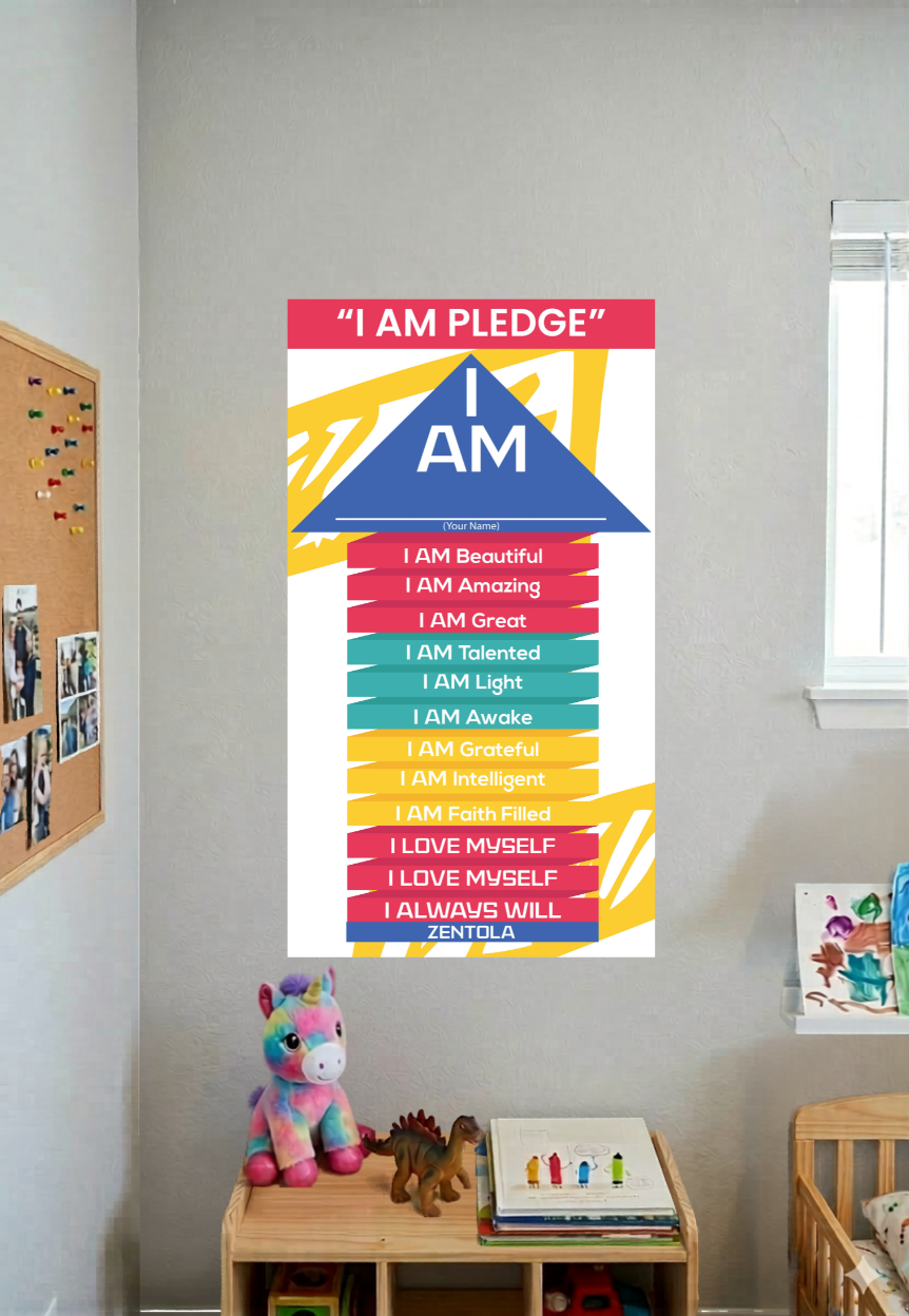 I AM PLEDGE Affirmation Banner by ZENTOLA