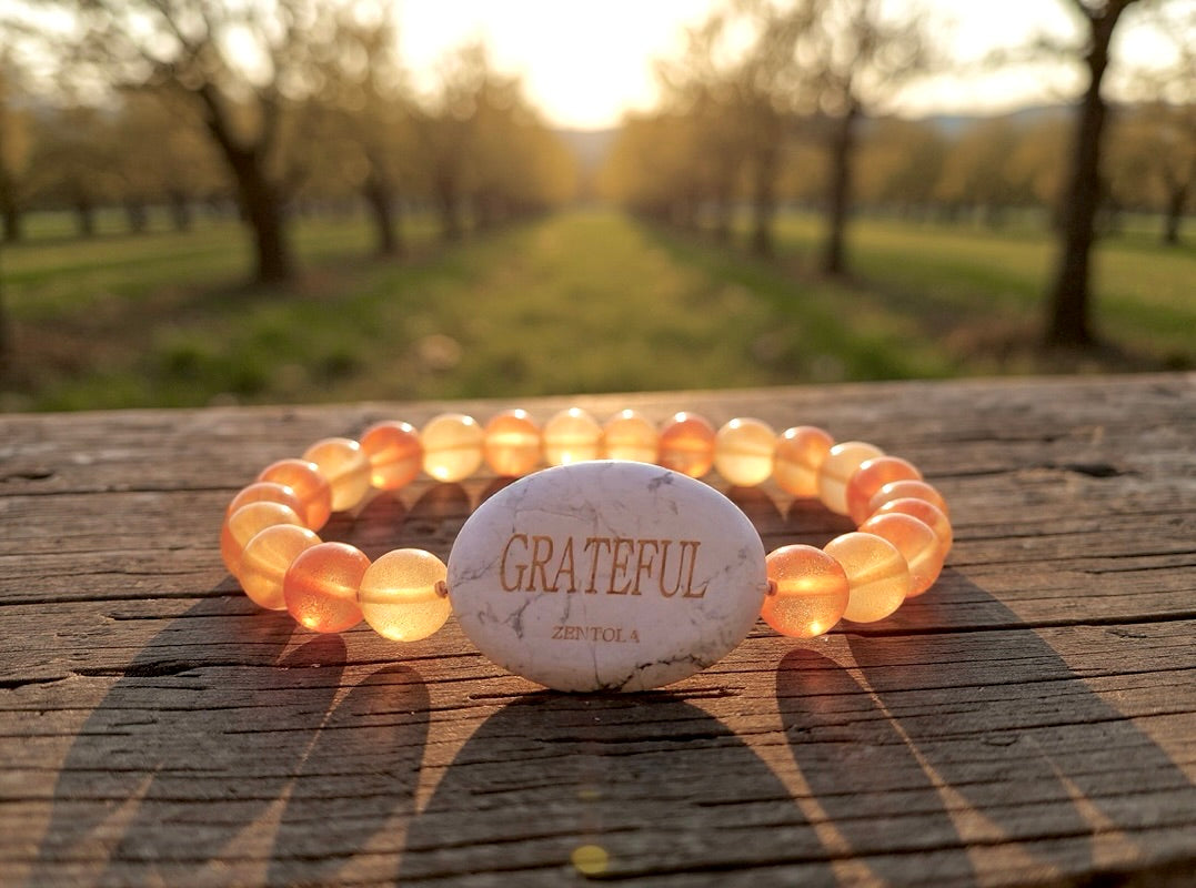 PEACH GLOW (Howlite w/ Carnelian)