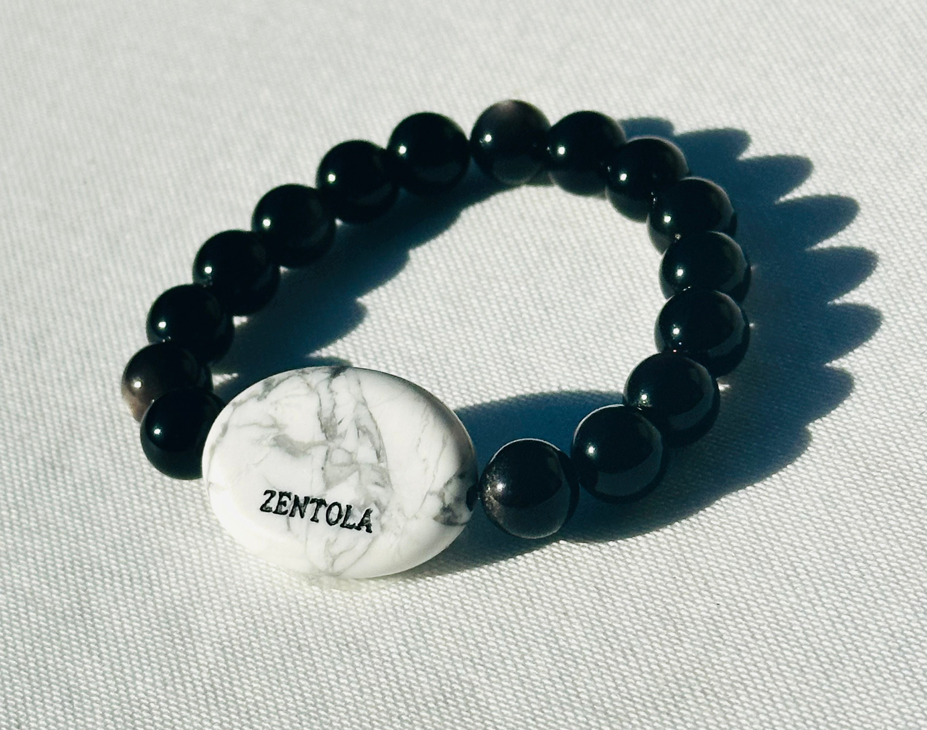 DAY LIGHT (Howlite w/ Silver Obsidian)