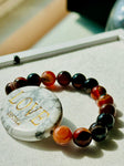 Howlite with Dream Banded Agate Band