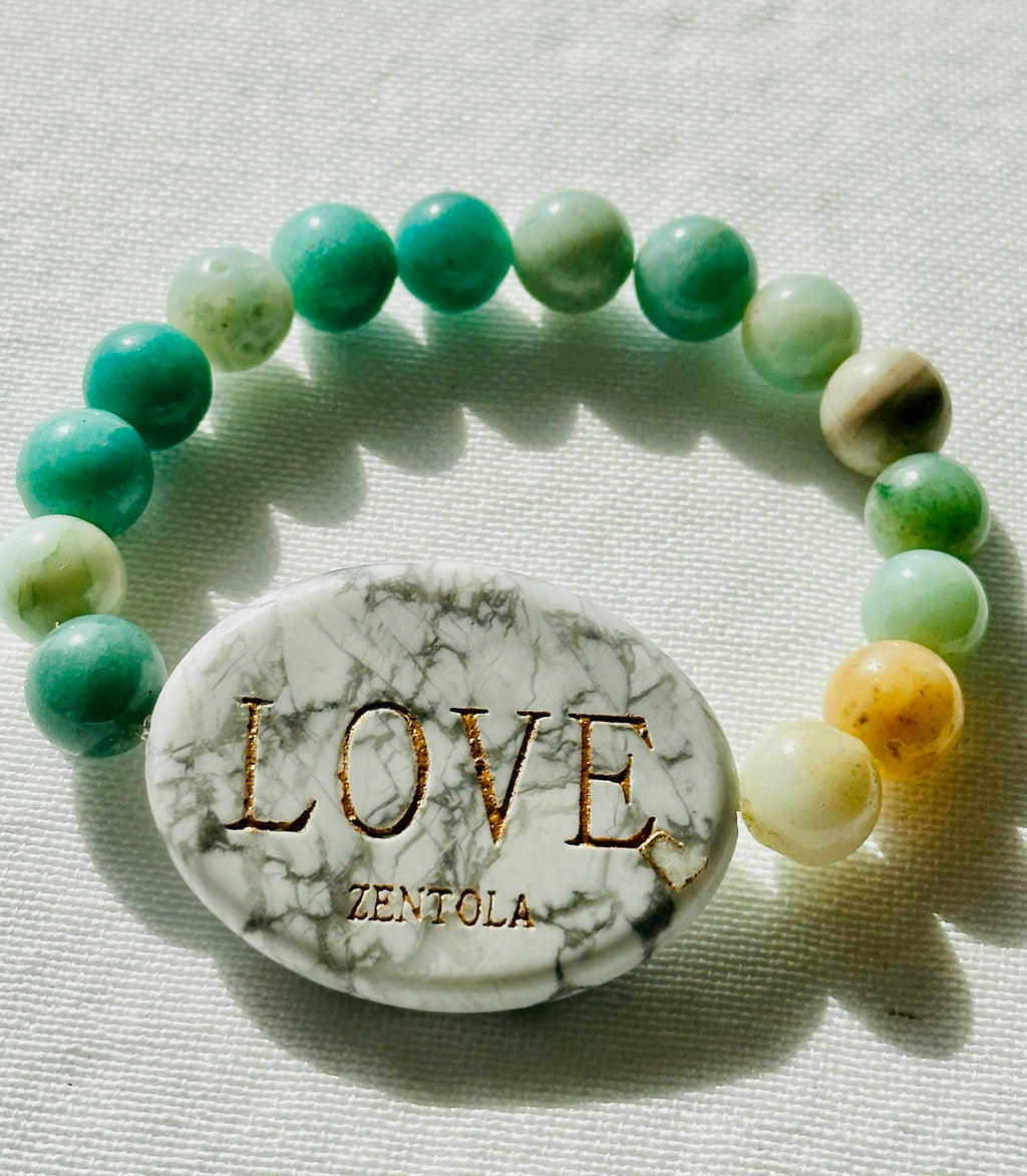 Howlite with Amazonite Band