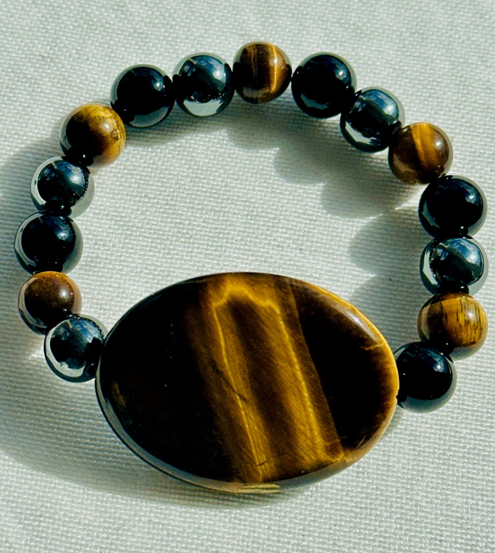 VIBE TRIBE (Tiger Eye w/ Hematite and Obsidian)
