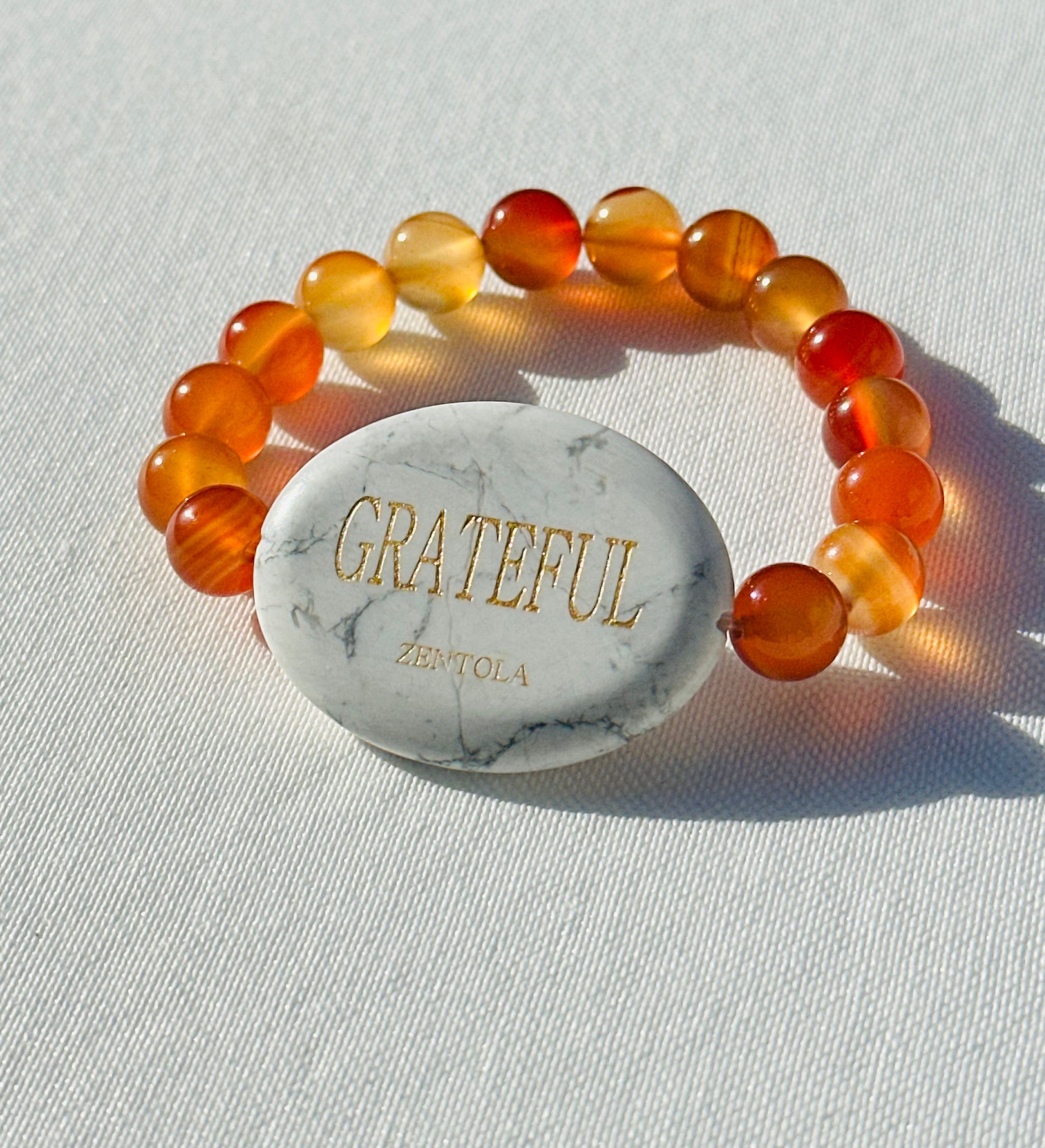 PEACH GLOW (Howlite w/ Carnelian)