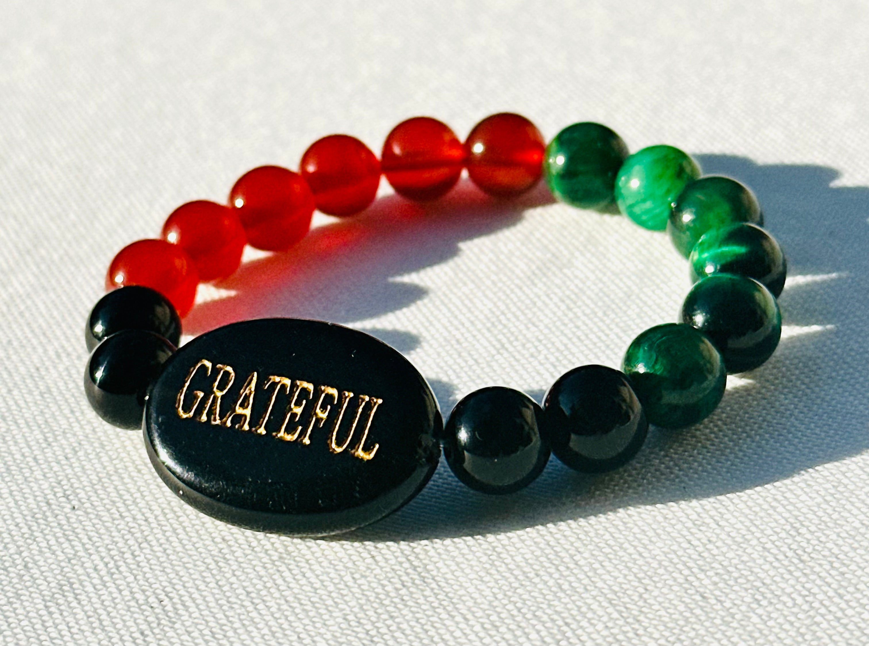 MOTHERLAND (Obsidian w/ Red Agate and Green Tiger Eye)