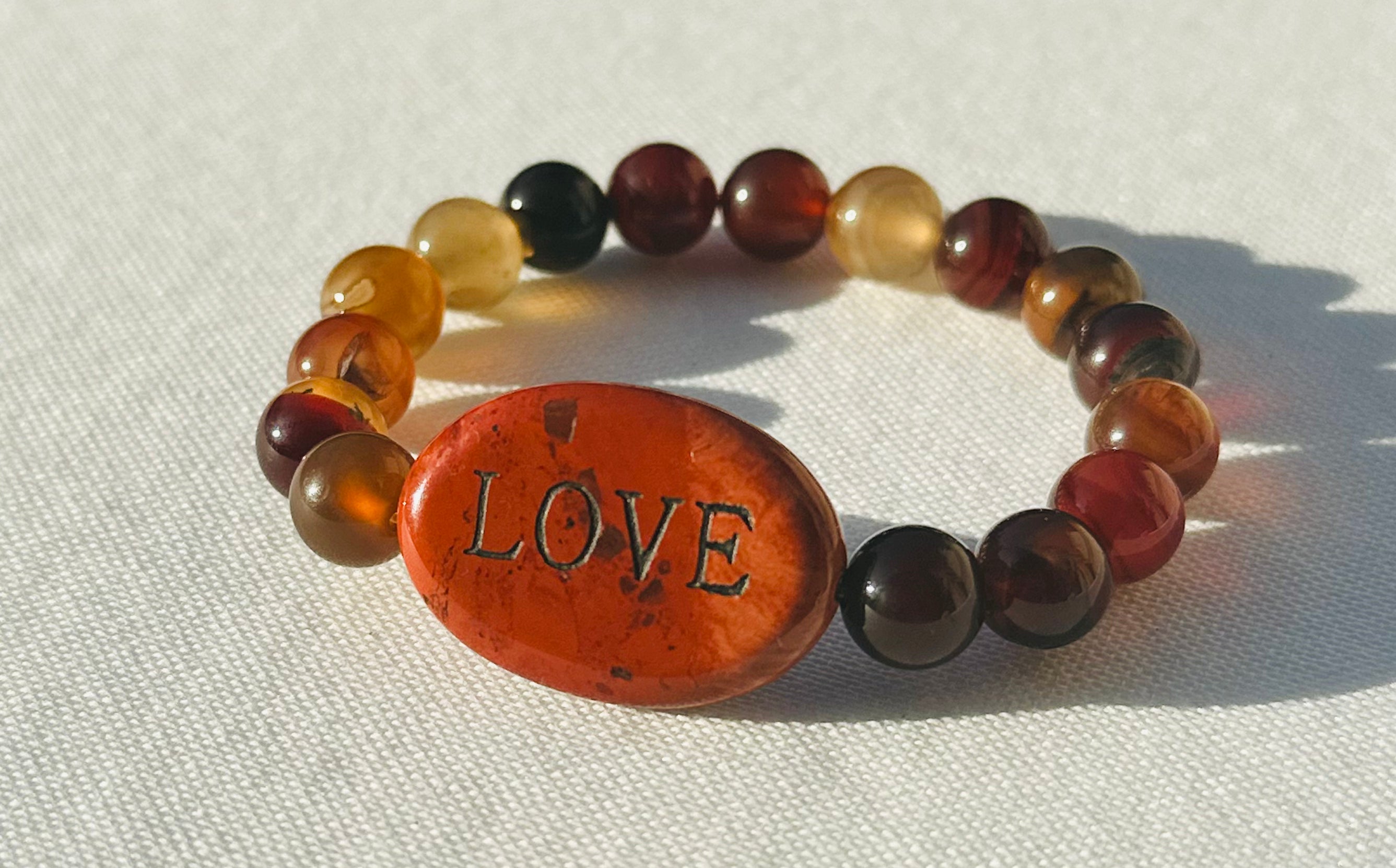JASPER BERRY "Mini Love" (Red Jasper W/ Dream Agate)