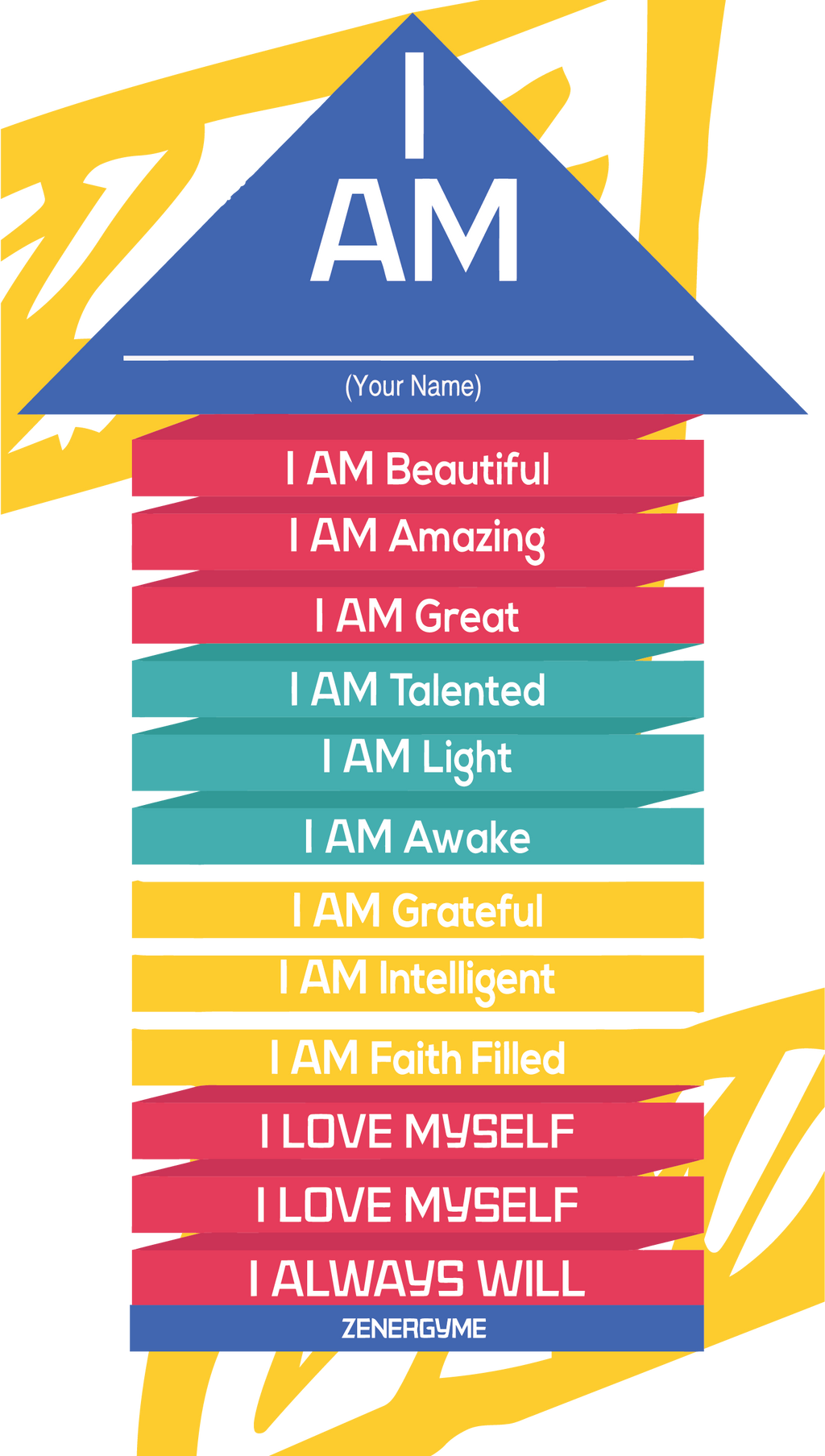 "I AM Pledge" Affirmation Wall Gem